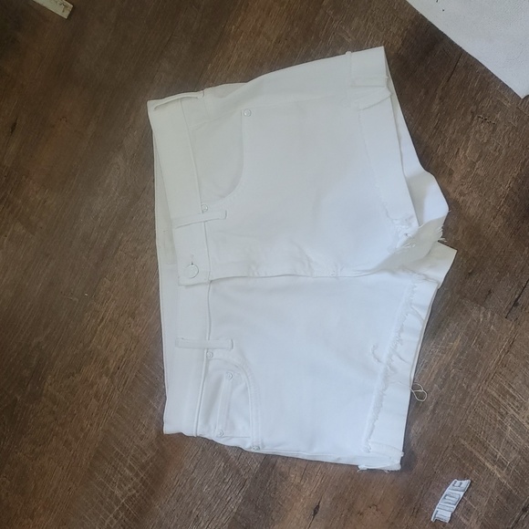 Mother Jeans The Rascal Slit Flip Short In Glass Slipper Mid Rise 2.5" I… - Picture 15 of 16